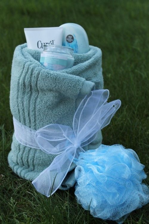 DIY Gift Idea ~ Towel, Body Soap, Lotion, Candle, – DIY Gift Idea ~ Towel, Body
