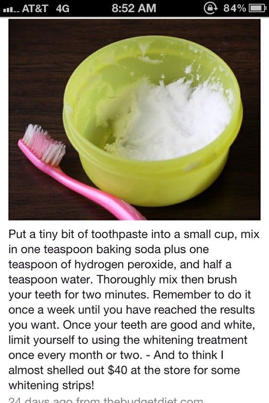 DIY Teeth Whitener…this works, but b sure to brush teeth thoroughly after to r