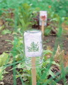 DIY garden markers – clever, simple and practical. Got to love that.