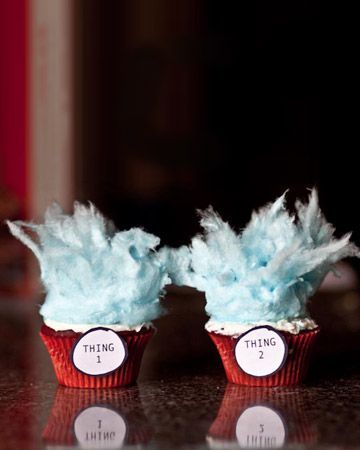Dr.Seuss cupcakes! Great wedding gift to give a couple on rehearsal dinner night