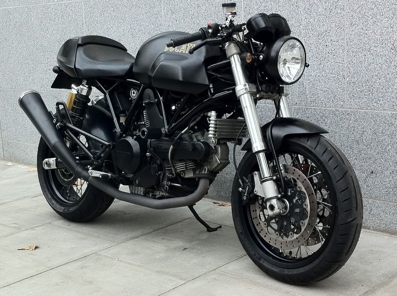 Ducati cafe racer/street tracker. Great little essay about riding if you follow
