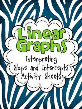 FREE Interpret Slope and Intercepts of Linear Graphs Activ