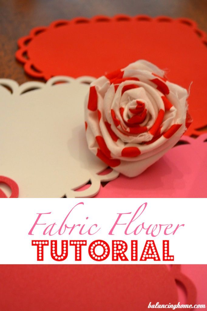 Fabric Flower Tutorial!  I’ve been wondering how all the girls do it..