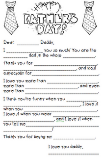 Father's Day. This would be really cute to see which words your kids would p