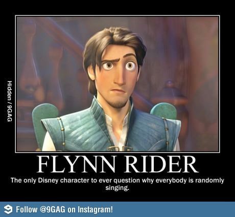 Flynn Rider is the cleverest Disney character.