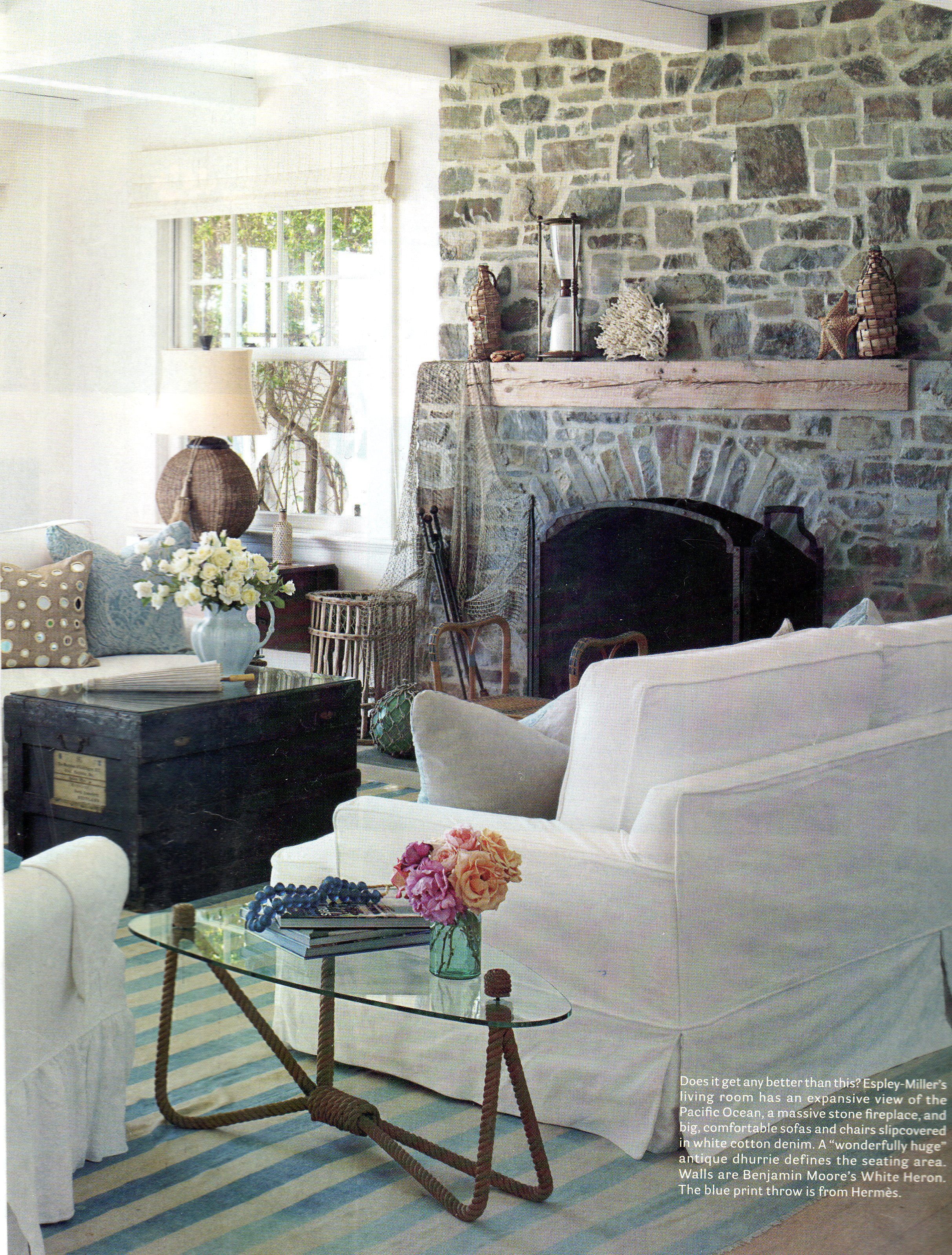Great rustic grey fireplace