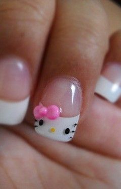 Hello Kitty Nails! I apologize in advance, I cannot for the life of me locate th