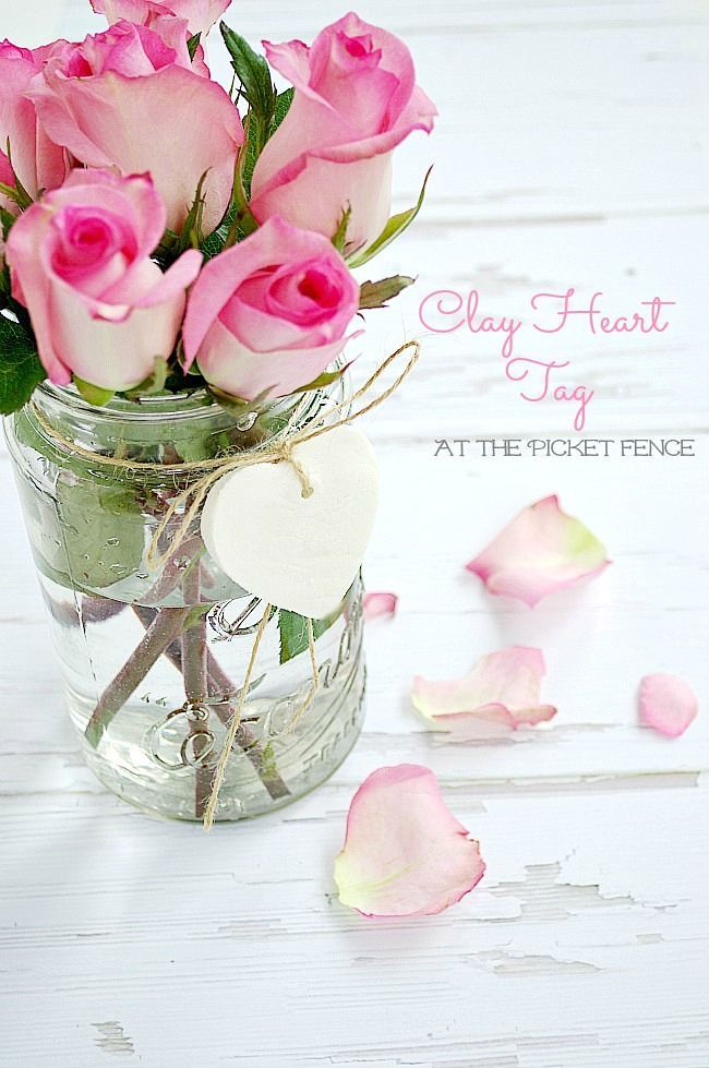 How to Make Clay Heart Tags from Baking Soda, Corn Starch, Water and a kitchen o