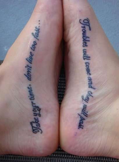 I like the location of these tattoos, particularly the way they follow the curve