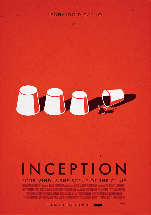 Inception by dioxyde – Graphic Design – movie poster film cinema minimalist