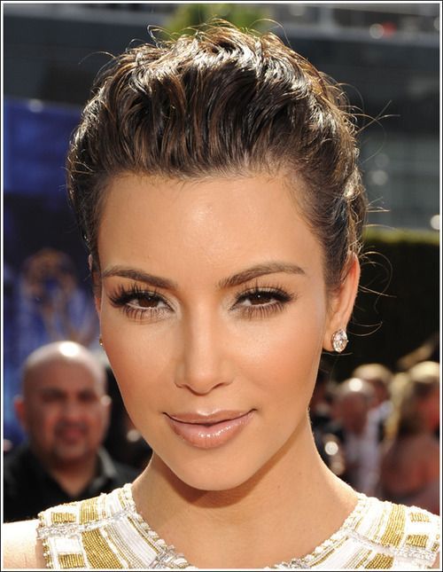 Kim Kardashian natural makeup..  Well, kind of natural anyway. She looks so much