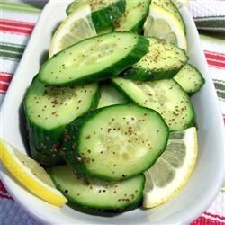 Lemony Cucumbers | "I printed this recipe 3 years ago and have been making