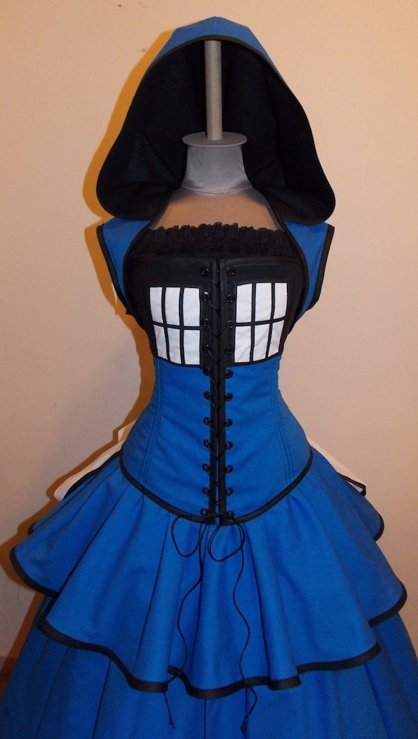 Mistress Who: Customizable Victorian Style TARDIS Dress