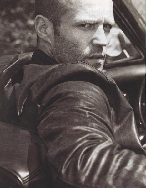 Mmmm Jason Statham looks hot in black and white!