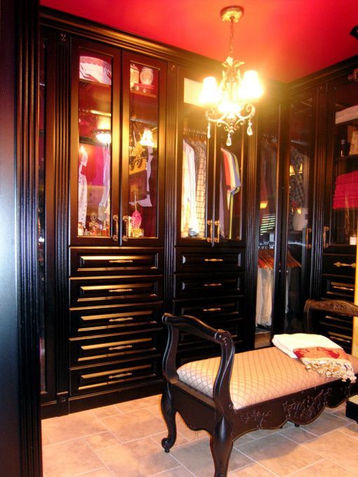Moulin Rouge themed closet, hate the movie but very cool closet