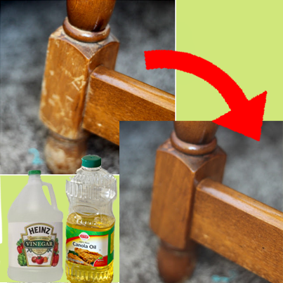 Naturally Repair Wood With Vinegar and Canola Oil