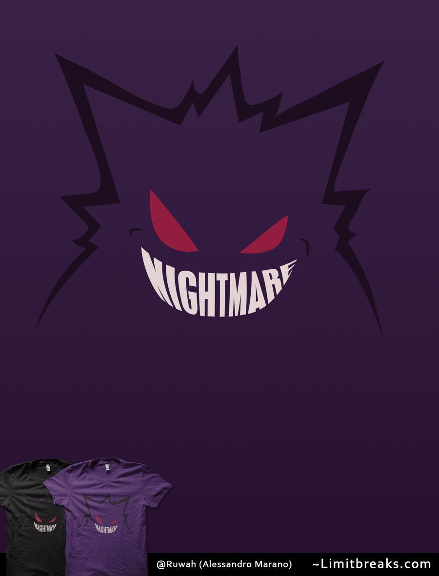 Nightmare [Gengar Minimal, Pokemon] by *Ruwah on deviantART