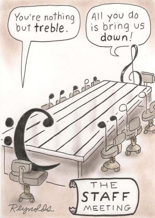 Nothing but treble…