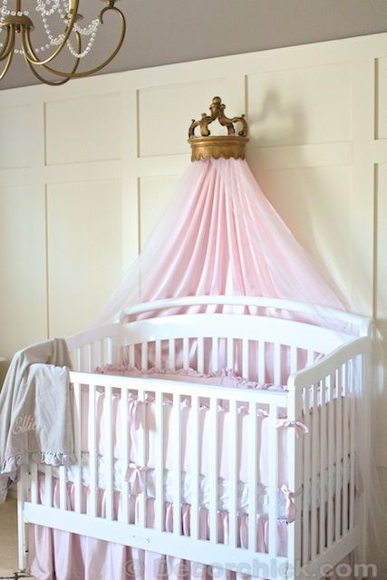 Nursery bedding and bed crown