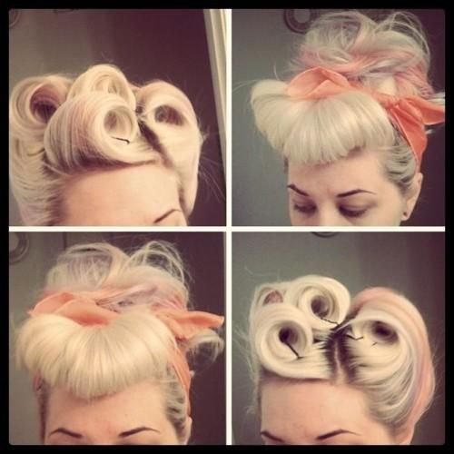 Ooo we just want to try these pin up #hair ideas. Gorgeously soft #vintage #insp
