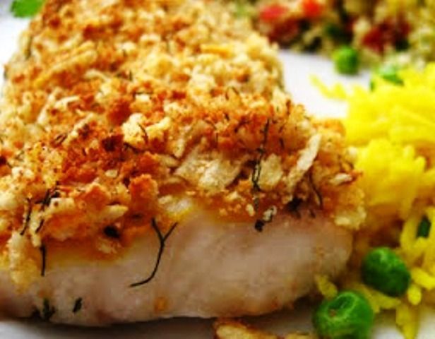 Oven Baked Crusted Trout Fillets