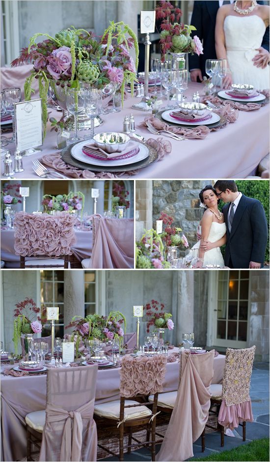 Purple and Lime green. Romantic regal wedding ideas