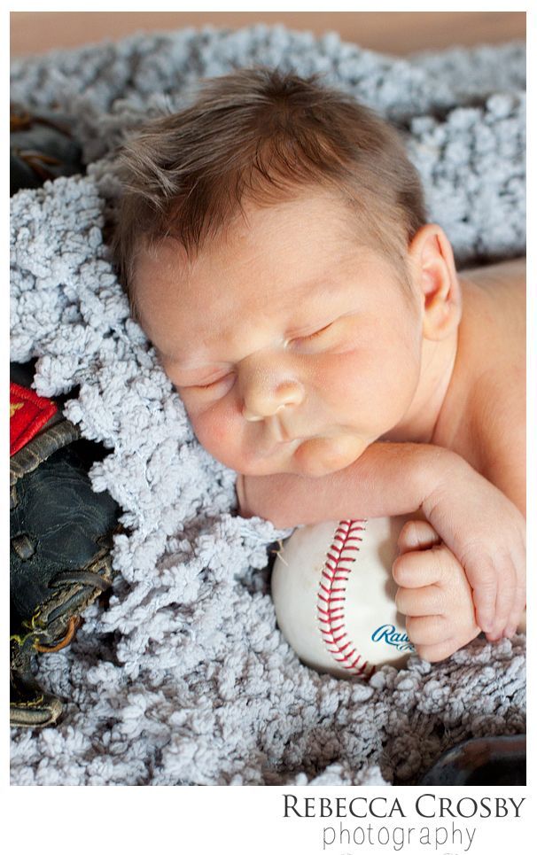 Rebecca Crosby Photography » Blog Baby Boy Newborn Photo Ideas Baseball