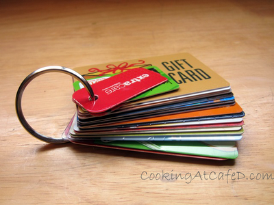Save space in your wallet & organize all your gift & store rebate cards