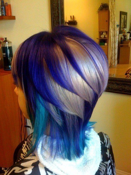 @Steph Mattioda I ADORE THIS HAIR CUT. and how cool is this dye job? I have neve