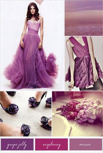 Summer Wedding Color Palette Ideas  I think I want this exactly, except the purp