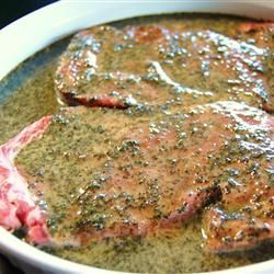 Supposedly the Best Steak Marinade EVER- 1/3 cup soy sauce, 1/2 cup olive oil, 1