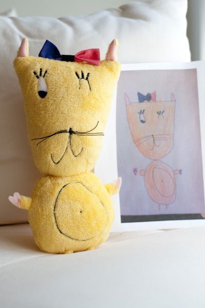This company takes your child's drawing and makes it into a stuffed animal o