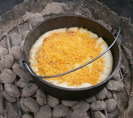 Tips on how to use cast iron dutch oven for cooking over coals.  Some great and