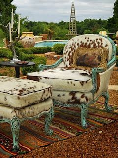 Vintage + country = cowgirl chic #DreamHome #chairs #country