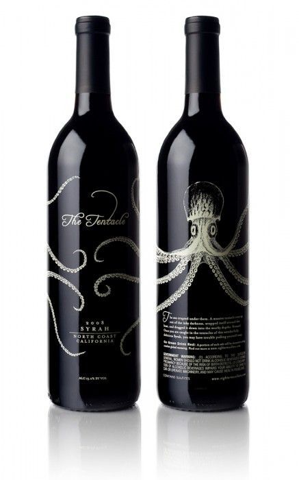 Wine Label #packaging #octopus