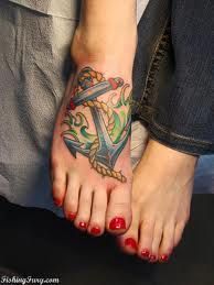 You like anchors, and you have really cute feet, this would look hot/adorable on