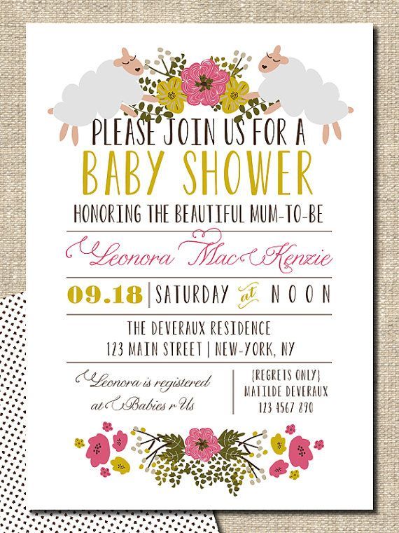 baby shower invitation DIY printable invitation by lepoetikstudio, $20.00