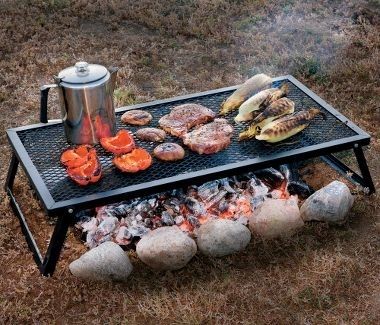 12. DonвЂ™t own a grill? This camping grill is a more inexpensive way to have a BBQ. -   32 Cheap And Easy Backyard Ideas