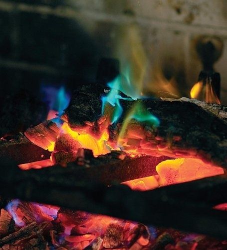 25. Get some rainbow fire crystals for your fire pit. -   32 Cheap And Easy Backyard Ideas