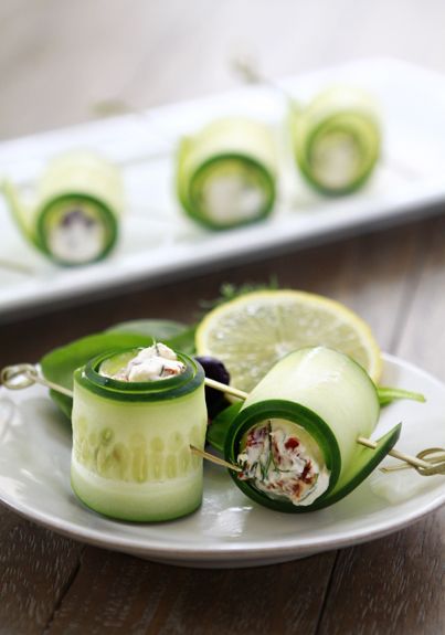 cucumber feta rolls / good life eats