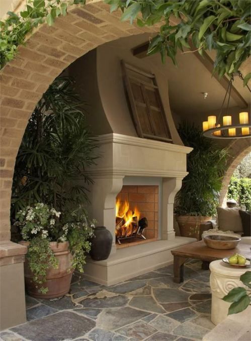 fabulous outside fireplace/lounge area. My idea is to have this next to an outdo