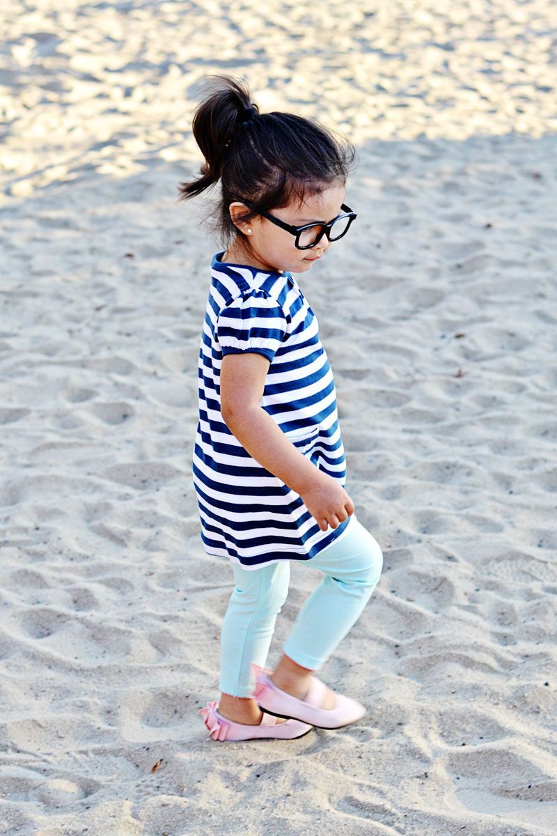 girl on the beach/ I like her style.