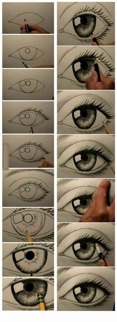 how to draw eyes …in case you didn't know.  who wouldn't know??  ;o)