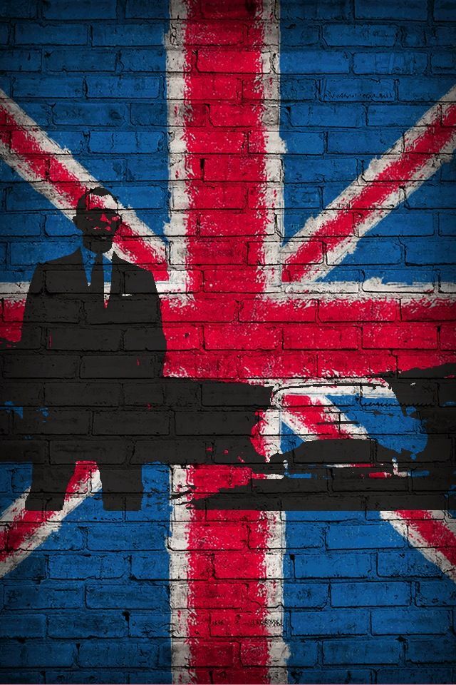james bond wall art of british flag