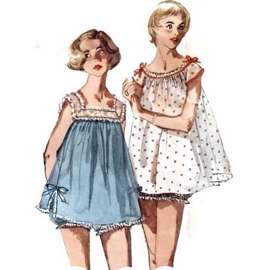 Baby Doll pjs  Remember these 1950's '60's   Loved Baby Dolls so com