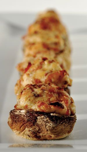 Bacon and Cream Cheese Stuffed Mushrooms…yes please