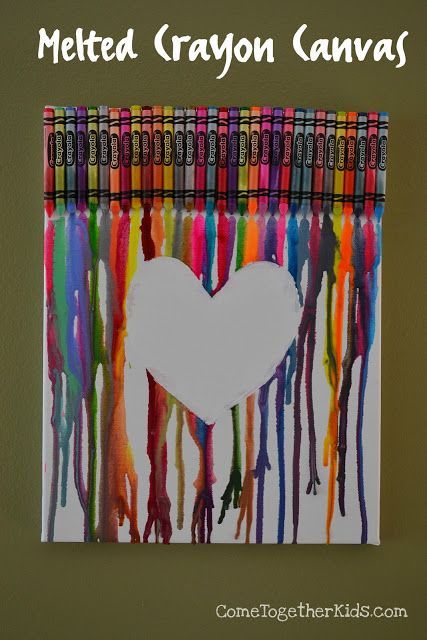 Come Together Kids: Melted Crayon Canvas