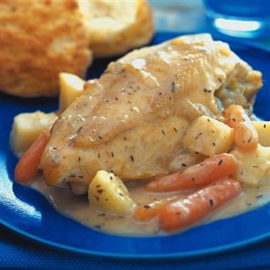Creamy Country Chicken with Vegetables: This slow cooker recipe delivers maximum