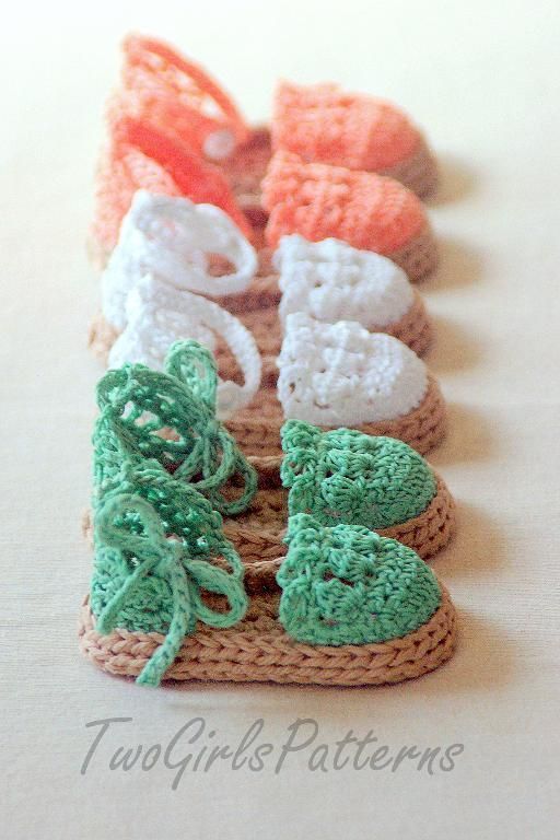 Crochet Baby Espadrille Shoe