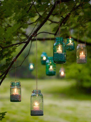 DIY lanterns lex – if you do a beach wedding we can borrow their sand haha